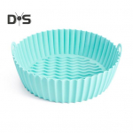 Korduvkasutatav k&uuml;psetuspann Mittekleepuv silikoonist &otilde;hkfritid Ahju k&uuml;psetusplaat Praetud pitsa kanakorv Airfriersi tarvikud 7.5inch punane