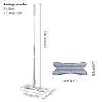 X-t&uuml;&uuml;pi lame mop, k&auml;ed-vabad mopipesumasinad, kergesti keeratav mikrokiust asendusmatt majapidamisk&ouml;&ouml;k Lehtpuidust laminaadist niiske ja kuiva mopi komplekt Set 3