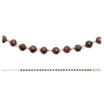 Les Tr&eacute;sors De Lily [R4108] - kullatud k&auml;ev&otilde;ru  Mineralia  kuldne granaat - 3 mm punane
