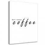 Feeby l&otilde;uendiprint, kohv enne 40x60 must/valge