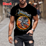 Mood Hip Hop Rock Judas Priest Band 3D Prinditud T-s&auml;rgid Meestele Vabaaja t&auml;navatrend l&uuml;hikeste varrukatega T-s&auml;rk Suures suuruses riided M
