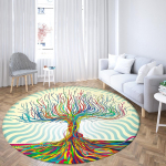 Avaleht Ps&uuml;hhedeelsed mustast viikingipuust &uuml;mmargused vaibad Diivanivaip Kodu Elutuba Magamistuba Vannituba P&otilde;randamatid Prindi Kaunista vaibavaibad 60cm x 60cm