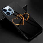 Karastatud klaasist Love Heart &uuml;mbris Iphone 14pro Max 13 11 12 Mini Xs Xr X kate iPhone 7 8 6s Plus Se 2022 Coque Capa jaoks For iphone 8