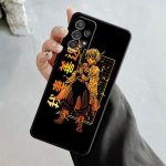 Demon Slayer Nezuko Tanjirou Eye telefoni&uuml;mbris Samsung Galaxy A14 A73 A53 A71 A51 A31 A33 A22 A12 A21s A13 A32 A52s A72 A52 A23 jaoks Samsung A73 5G