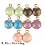 10 tk 13 * 19 mm &uuml;mmargune p&auml;rlmutter &otilde;lisulamist ripatsid ehete komponentide valmistamiseks DIY kaelakee k&auml;ev&otilde;ru k&otilde;rvar&otilde;ngas 13*19mm 10pcs