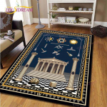 Vabam&uuml;&uuml;rlaste vaip Vabam&uuml;&uuml;rlaste Illuminati Ring P&otilde;randamatt Elutoa Vaip Siseala Pehme Flanell M&auml;ngumati ala vaip Kawaii Vaip 120cm x 160cm