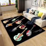Klassikalise kitarri elektrikitarri bassivaip, vaibavaip elutoa kaunistamiseks, laste m&auml;ngimiseks m&otilde;eldud pehmed libisemiskindlad p&otilde;randamatid 40x60cm