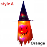 Halloweeni kummitusvalgusn&ouml;&ouml;ride kaunistus &otilde;ues/siseruumides LED helendav n&otilde;iak&uuml;bar Halloweeni peohoovi puu aiakaunistus Halloweeni n&otilde;iak&uuml;bar style A