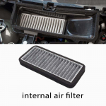 Auto sisselaske&otilde;hu filtri kate Tesla Model 3 2021 2022 jaoks Sulapuhutud kangist sisselaskekate Vooluava kaunistus Tolmut&otilde;rje internal filter