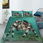 Spider voodipesu komplekt 3D digitaalprintimine putukate seeria tekikott &uuml;heinimesevoodi kaheinimesevoodi t&auml;issuuruses majapidamises kasutatav voodipesu komplekt 2/3 mugavat kodutekstiili DE 100x135cm