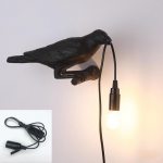 Led laualamp Lucky Bird elutuba Magamistoa voodi &auml;&auml;res Raveni lamp kodukaunistused wall left-US must