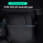 Volvo xc90 xc60 s90 v90 s60v60CC jaoks istme seljatoe auto l&ouml;&ouml;kpadja kaitse, sisemus, m&auml;&auml;rdunud nahast stiil xc90 black
