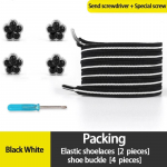 NR.8 4tk ploomi&otilde;ie metallilukk ilma lipsuta kingapaelad kummipaelad teemantkingapandla elastsed paelad tossud laisad spordijalatsid