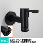 Must kraan seinale kinnitatav v&auml;ike kraan Dekoratiivne aiasegisti Mop Basseini pesumasin Veekraani kraanikauss Bibcock kraanid stye5