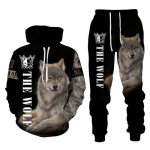 Hundi 3D tr&uuml;kitud kapuutsiga p&uuml;kste &uuml;likond meeste kevade ja s&uuml;gise vabaaja kampsun, pullover, meeste dressikomplekt, mood meeste r&otilde;ivaste &uuml;likond 5XL