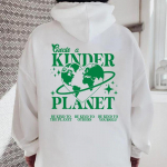 Loo Kinder Planet Hoodie Trendikad kapuutsid Tumblr Esteetilised kapuutsiga kampsun Beach Pullover Esteetilised riided T&auml;navar&otilde;ivad Top S valge