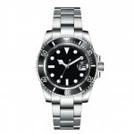40 mm Sapphire NH35 8215 automaatne mehaaniline meeste k&auml;ekell steriilne sihverplaadiga keraamiline 10 ATM helendav meessoost spordikell kuld