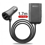 36w 4 Usb Qc3.0 autolaadija kiirlaadija 3.0 telefoni auto kiire eesmine tagalaadija adapter auto kaasaskantav laadija pistik Iphone14 13 jaoks must