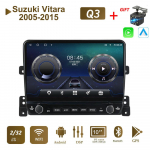 10-tolline Suzuki Vitara 2005-2015 jaoks koos nupunupuga autoraadio Multimeedia Carplay 2Din stereoheli Android Video 2+32GB