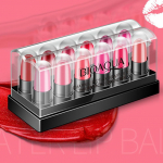 Delicate Woman niisutav 12 tk BIOAOUA p&uuml;siv veekindel pikk huulepulk Kleepuv kosmeetiline mittehuulepulk