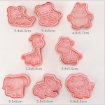 8 tk/komplekt k&uuml;psisevormid 3D multifilm Pressitav j&otilde;uluk&uuml;psise vaigust vorm k&uuml;psis K&ouml;&ouml;k K&uuml;psetus saia K&uuml;psetusn&otilde;ud Christmas Day