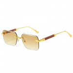 SHAUNA Retro Square Naiste p&auml;ikeseprillid Mood Rimless Clear Ocean Gradient Objektiivid Prillid Meeste Punk P&auml;ikeseprillid UV400