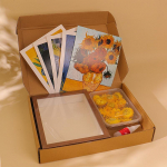 DIY puidust kuivatatud lilledega pildiraam Kuivatatud lilledega vitriin, dekoratiivne Van Goghi seinakaunistus, lauakaunistus, sobib kuivatatud lilleproovide jaoks