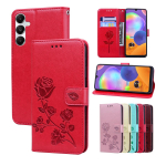 Naiste rahakoti &uuml;mberp&ouml;&ouml;ratav &uuml;mbris, roosi&otilde;ieline nahast telefonikaas + kaardirahapesa Samsung Galaxy A05 A05S A15 A25 A35 A55 S22 S23 S24 FE A04S A14 A24 A54 jaoks For iphone 15 Plus punane