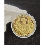 Kaksteist t&auml;htkuju m&auml;lestusmedalit Hambahaldjas kuldm&uuml;ndid 12 sodiaagiga k&auml;sit&ouml;&ouml;na valmistatud Euroopa ja Ameerika m&uuml;nti &Otilde;nneliku eestkostja t&auml;htkuju m&uuml;ndid