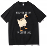 Naljakas Duck Meemi graafiline T-s&auml;rk segamini The Honk You Get The Bonk T-s&auml;rgid Suvine lahtine tees&auml;rk Mood Unisex naiste t&auml;navar&otilde;ivad L
