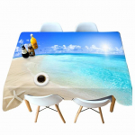 Paks puuvillane laudlina Ilusa rannavaatega merekarbi mustriga ristk&uuml;likukujuline &uuml;marlaudlina pulmapiknikupeoks 60 X 60CM