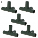 5 tk plastikust 16 mm 3/4/5 otsaga vooliku &uuml;hendus DIY kokkupanemise toru&uuml;henduse adapter 2#