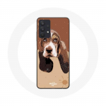 Samsung Galaxy A32 4G &uuml;mbris Basset Hound koera n&auml;gu