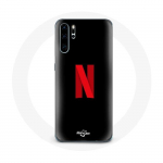 Huawei P30 Pro Netflixi logo &uuml;mbris punasel mustal taustal