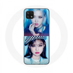 Coque pour Samsung Galaxy A22 5G Blackpink Groupe K-pop Filles Jennie et Ros&eacute; Lovesick girls poster