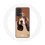 Coque pour Samsung Galaxy A13 4G / A13 4G Lite Basset Hound chien visage