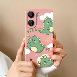 Xiaomi Redmi Note 13 Pro 13R 13C K60 Ultra K70 Pro K70E &uuml;mbrisele armsa dinosauruse k&otilde;rgekvaliteedilise matt vedela silikoonist tagakaane kaitsekesta kaitserauad redmi 13C 4G