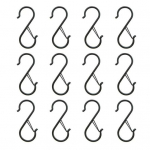 12 tk Vannitoa konksud lukuklamber Tuulekindel libisemisvastane rippuv turvalukk Heavy Duty S konksud rippuvad taimed kapikonksud n&otilde;ud potid hoiuhoidjad h&otilde;be