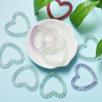 K&auml;sit&ouml;&ouml; Mood Love Heart DIY Ehted Aksessuaarid K&otilde;rvar&otilde;ngad Disain k&auml;ev&otilde;ru kaelakee jaoks 39,6 * 36,8 mm akr&uuml;&uuml;l 10Pcs mitmev&auml;rviline