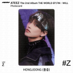 ATEEZ The 2nd Album WORLD EP.FIN WILL Photocard Sticker Z ver. KPOP K-POP Hongjoong - #Z Photocard