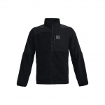 Under Armour Logomustriga Lahtise L&otilde;ikega Sherpa T&otilde;mblukuga Jakk Meeste Jakk Must 1366091-001 M