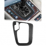 P&auml;ris s&uuml;sinikkiust keskkonsooli k&auml;igukangi paneeli katte dekoratsioon, sobib BMW 3. seeria E46 k&auml;iguvahetuse paneeli kleebis interj&ouml;&ouml;ri kaunistus E46 Shifter Frame Carbon