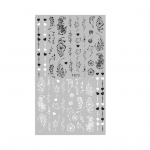 Lillek&uuml;&uuml;nte kleebis Erinevate mustritega isetegemise kleebis mustvalge liblikas k&uuml;&uuml;nte &uuml;lekandekleebis 10