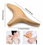 Puidust massaažit&ouml;&ouml;riist Gua Sha Trigger Point Wood Therapy seljajalg K&auml;e n&auml;gu x1
