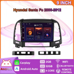 Android Carplay autoraadio multimidia videopleier Navigatsiooni-GPS Hyundai Santa Fe 2006-2012 jaoks 2din peaseade 2+32GB 2+32GB