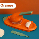 2 in1 pelmeenide valmistamise &uuml;mbrispressimiskomplekt K&auml;sitsi t&ouml;&ouml;j&otilde;udu s&auml;&auml;stvad pelmeenid Taignavormimismasin K&ouml;&ouml;gividin &Otilde;unapiruka k&uuml;psetust&ouml;&ouml;riist oranž