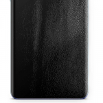 apgo Protective Skin Sticker for the back compatible with Huawei Nova Y62 Plus, Wrap Film, Foil, Vinyl - Pattern Black Leather