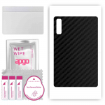 apgo Protective Skin Sticker for the back compatible with Lenovo Pad Pro 12.7, Wrap Film, Foil, Vinyl - Pattern Carbon Black