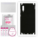apgo Protective Skin Sticker for the back+sides compatible with Samsung Galaxy A50, Full Wrap Film, Foil, Vinyl - Pattern Matrix