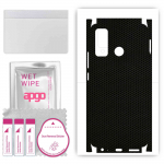 apgo Protective Skin Sticker for the back+sides compatible with Tecno Spark 5, Full Wrap Film, Foil, Vinyl - Pattern Matrix